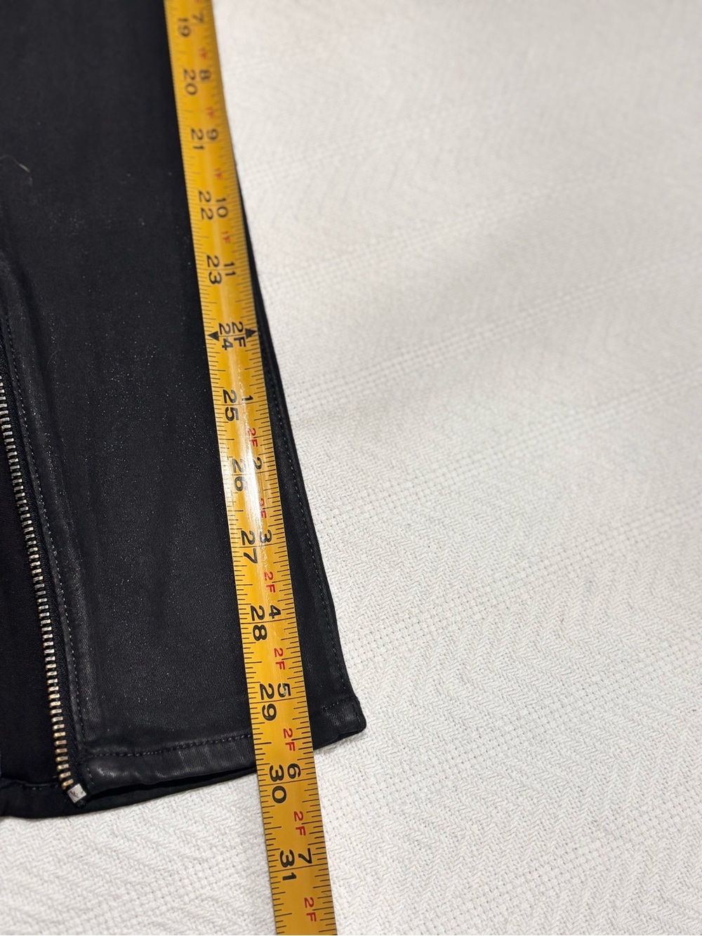 rag & bone Black Skinny Zip-Detail Pants - Picture 10 of 14